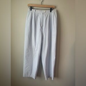 Ralph Lauren White and Blue Seersucker Pants